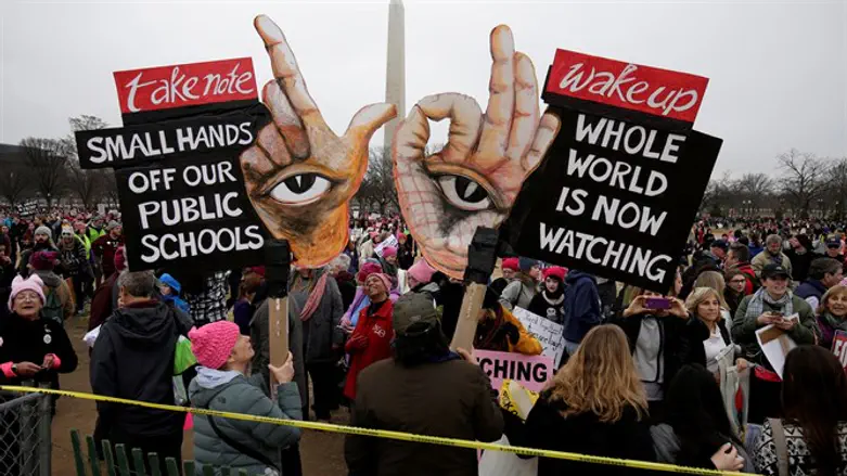 Women's March in Washington protesting Trump inauguration