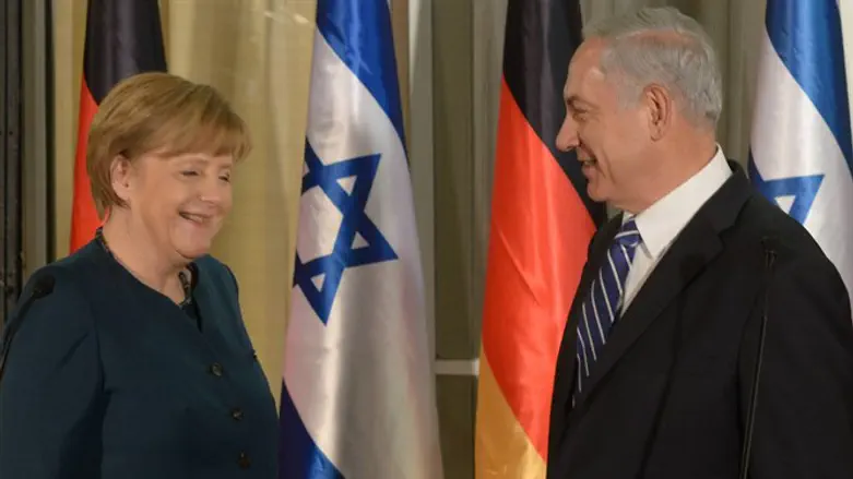 Биньямин Нетаньяху и Ангела Меркель