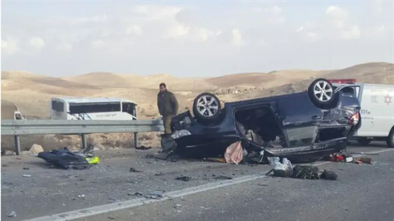 Car crash in Negev