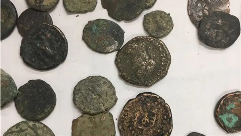 Some of the smuggled coins