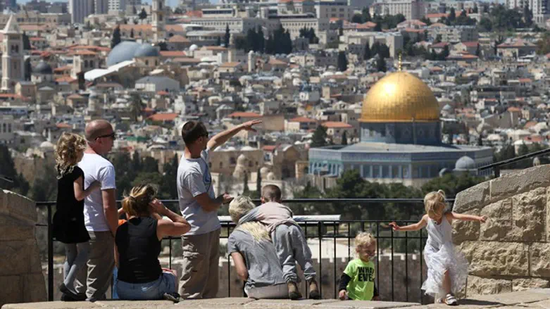 Туристы в Иерусалиме