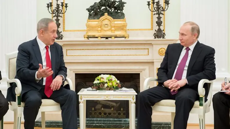 PM Binyamin Netanyahu and Russian President Vladimir Putin