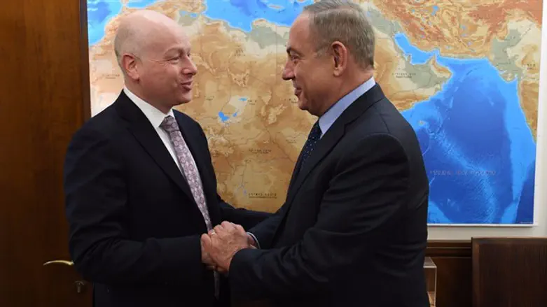Binyamin Netanyahu and Jason Greenblatt