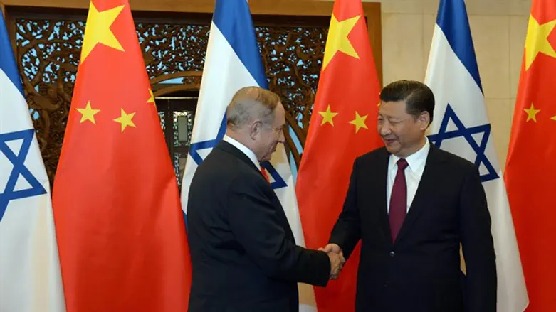 Netanyahu with Chinese president