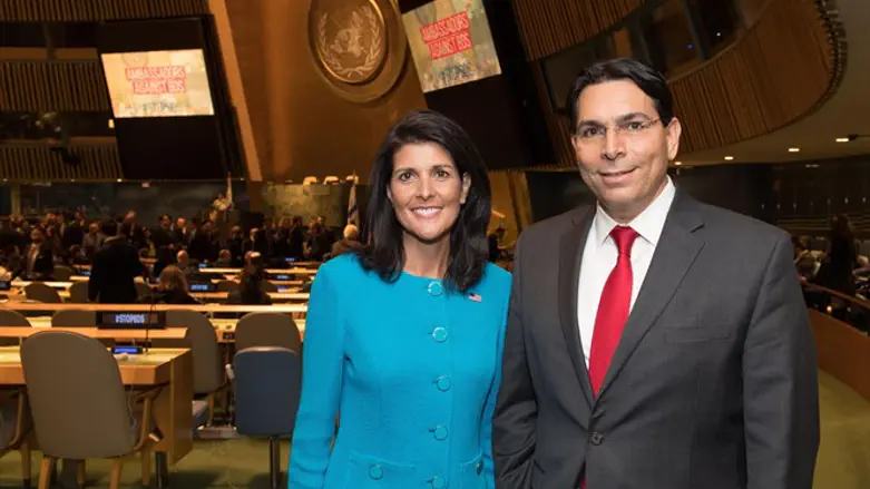 דנון והיילי בעצרת האו"ם