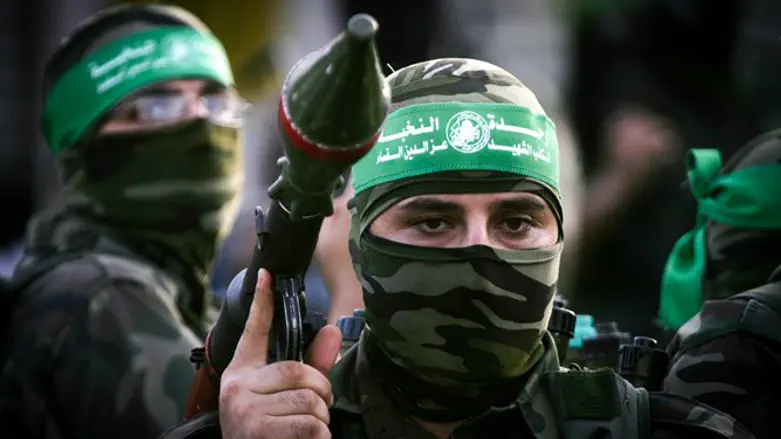 Боевики террористической группировки ХАМАС. Иллюстрация