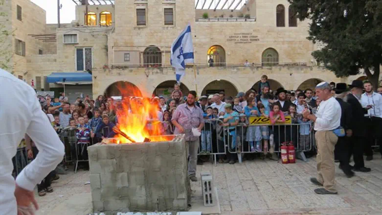 "Пасхальное жертвопрингшение" в Старом городе Иерусалима