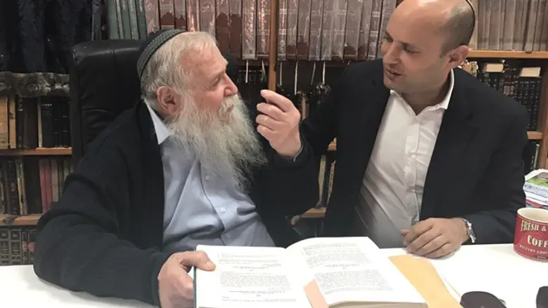 Bennett with Rabbi Druckman