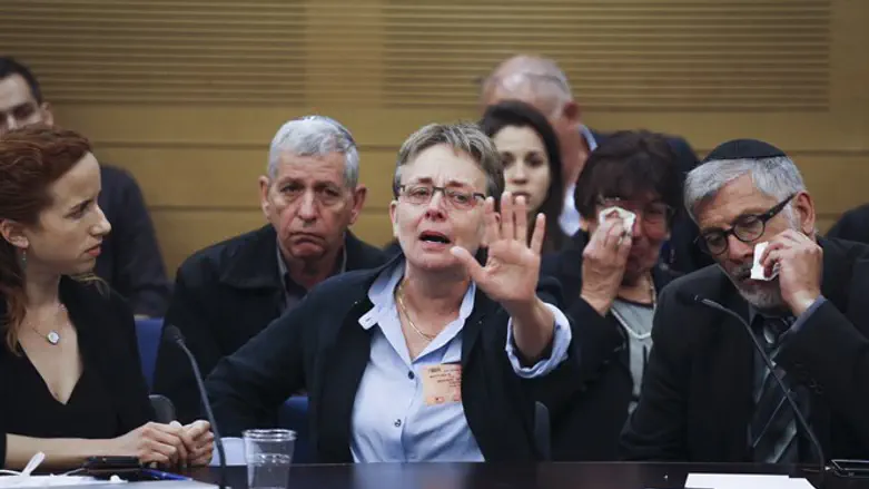 Leah Goldin in the Knesset