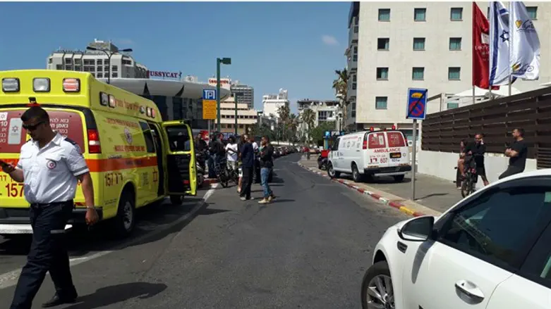 На месте нападения в Тель-Авиве