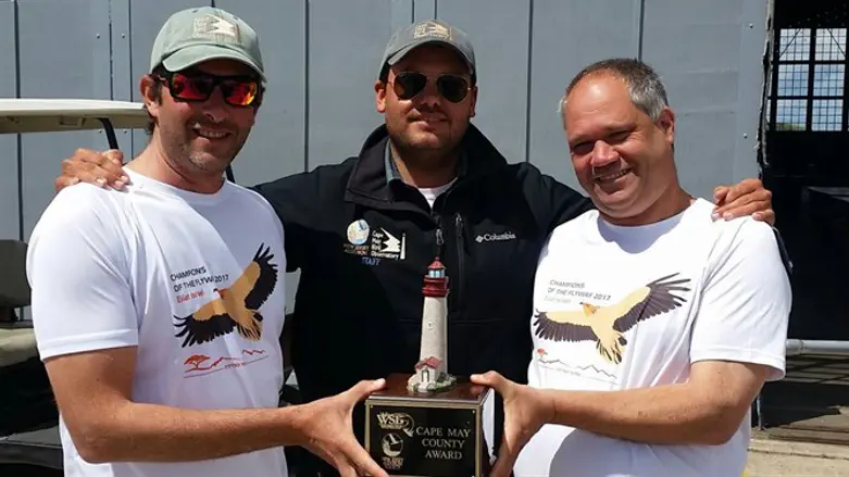 The Israeli winners receive their World Series of Birding medal