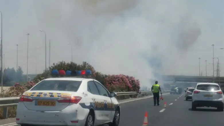 Fire near Highway 1