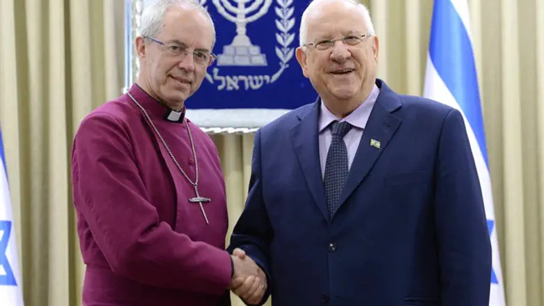 Rivlin with the Archbishop