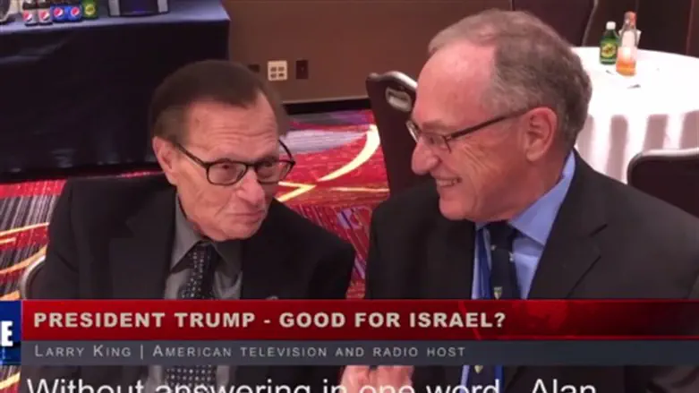 When King asks Dershowitz about Trump