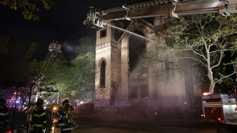 Fire at Congregation Beth Hamedrash Hagadol in Manhattan