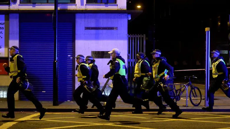 זירת הפיגוע בלונדון