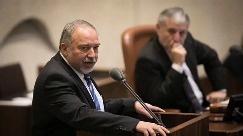 Minister Liberman in Knesset