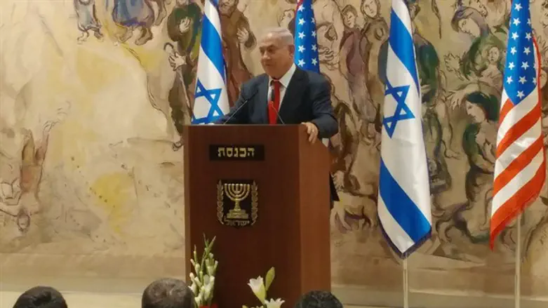 Биньямин Нетаньяху на мероприятии "Конгресс - Кнессет"