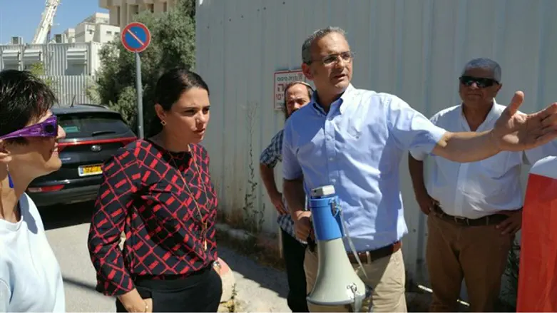 Ayelet Shaked at Beit El protest