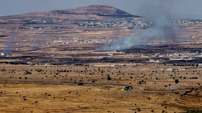 Fire sparked in Golan after Syrian mortars hit Israel