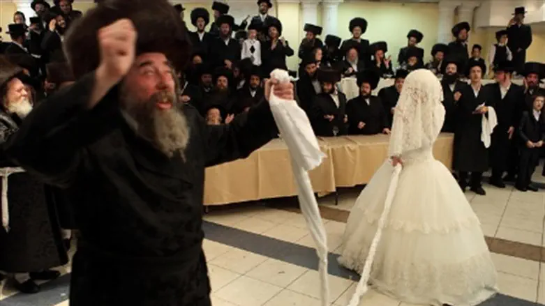 Hasidic wedding (illustrative) 