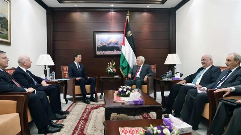 Kushner meets Abbas in Ramallah, June 2017