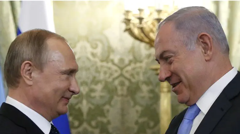 Russian President Putin welcomes Israeli PM Binyamin Netanyahu at Kremlin