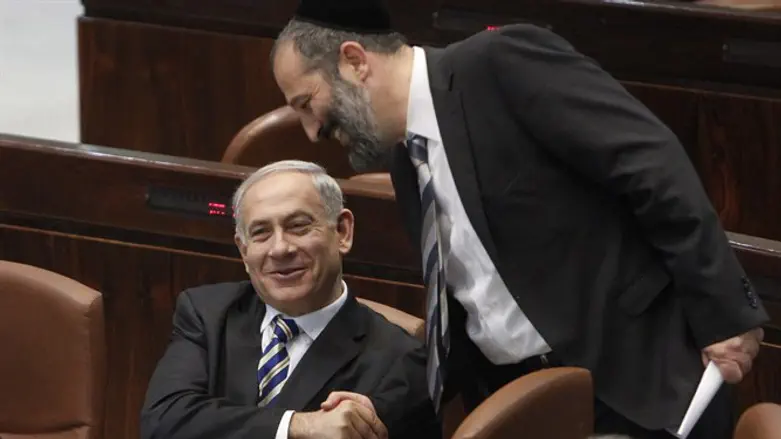 Binyamin Netanyahu, Shas head Aryeh Deri