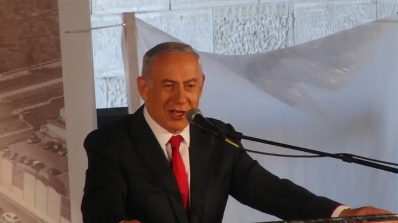 Netanyahu at dedication ceremony for new interchange