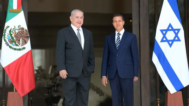 נתניהו עם נשיא מקסיקו