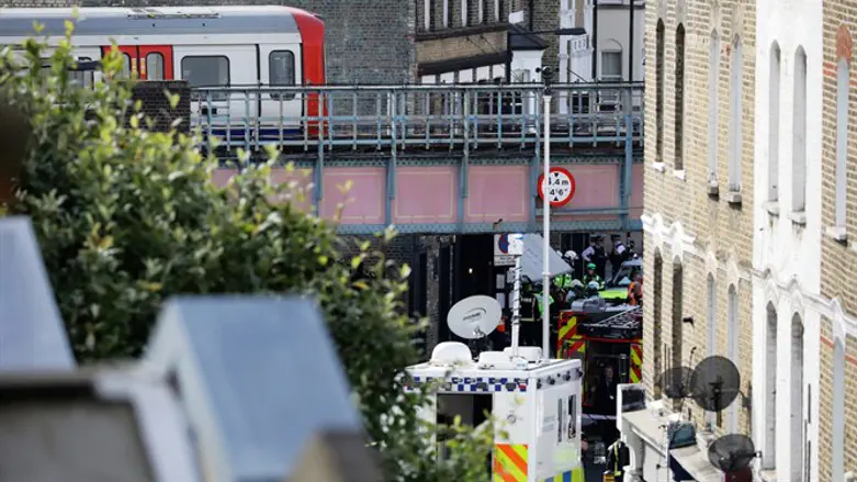 Scene of London Underground attack
