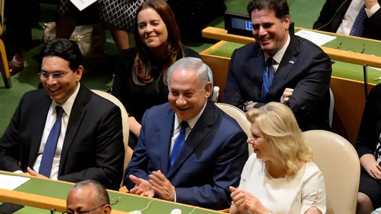 Биньямин Нетаньяху на сессии Генеральной Ассамблеи ООН