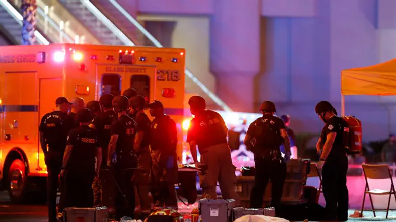 Scene of Las Vegas shooting massacre