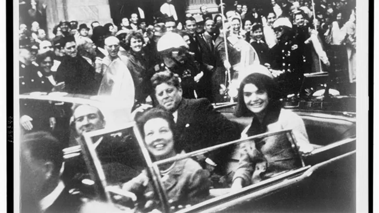 John F. Kennedy and Jacqueline Kennedy moments before the assassination