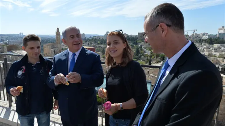 Tour Guide Netanyahu at Tower of David