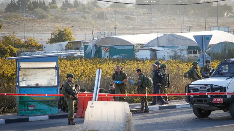 Scene of Gush Etzion terrorist attack