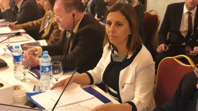 Gila Gamliel at the conference in Egypt