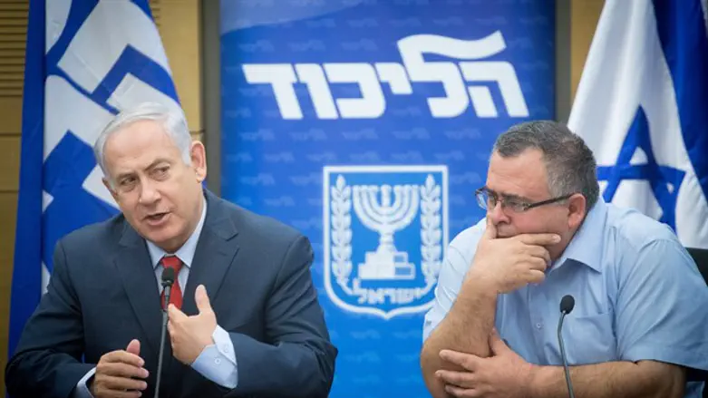 Netanyahu and David Bitan