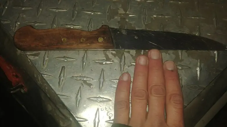 Нож, отобранный у террориста