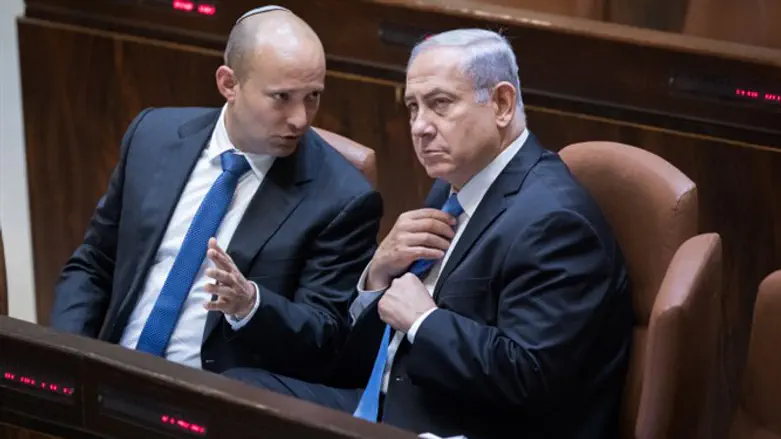 Naftali Bennett and Binyamin Netanyahu
