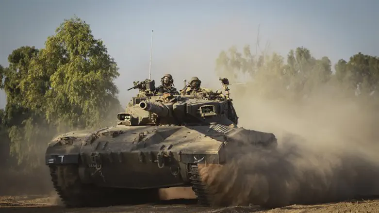 IDF tank near Gaza