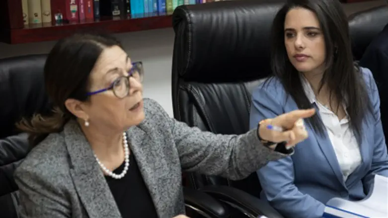 Esther Hayut (left) and Ayelet Shaked (right)