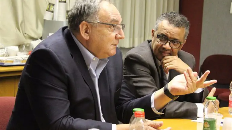 Dr. Tedros Adhanom Ghebreyesus and Hadassah Director Professor Ze'ev Rothstein