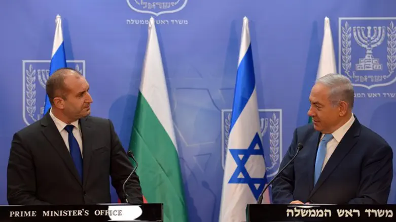 PM Netanyahu and Bulgarian President Rumen Radev