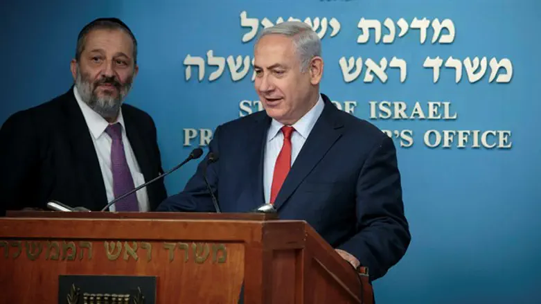 PM Netanyahu and Aryeh Deri