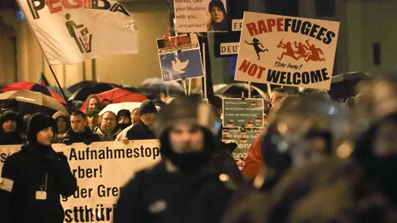 Rally in Leipzig, Germany