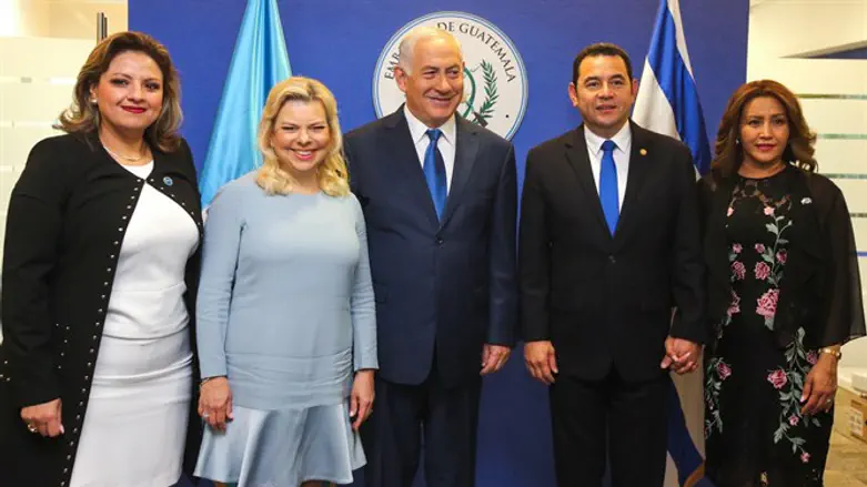 Чета Нетаньяху на церемонии открытия посольства Гватемалы