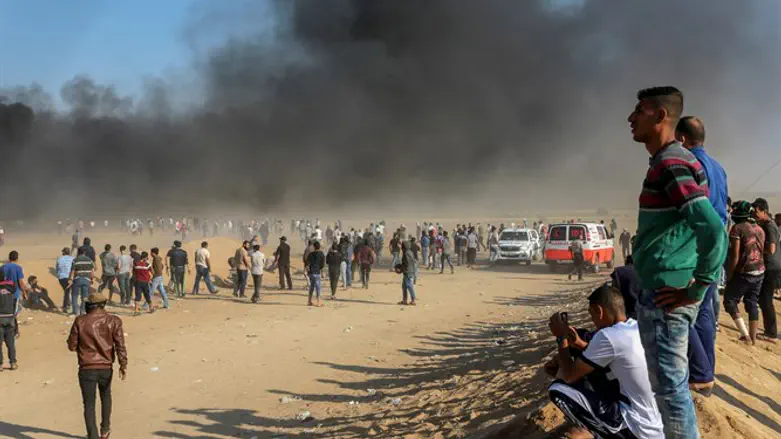 Protests along Gaza border