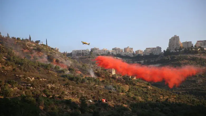 fire near Jerusalem