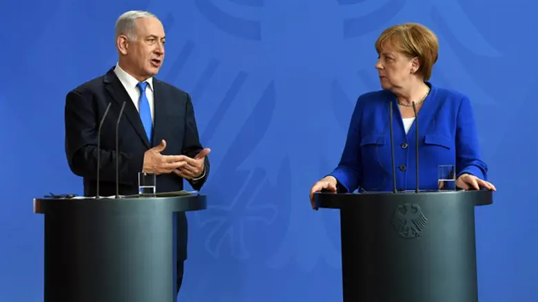 PM Netanyahu and Merkel